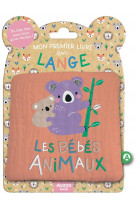 Mon premier livre tissu en lange  -  les bebes animaux