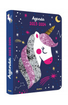 Agenda licorne et sequins 2023-2024