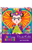 L-art a la maniere de frida kahlo - sables et strass - boite avec accessoires