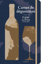 Carnet de degustation - la carte des vins s-il vous plait