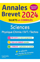 Annales brevet 2024 - sciences