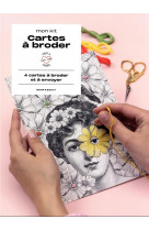 Mon kit cartes a broder - 4 cartes a broder et a envoyer