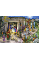 Calendrier de l-avent religieux - creche traditionnelle - llobet