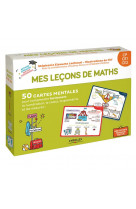 Mes lecons de math  -  cp, ce1, ce2  -  50 cartes mentales (edition 2018)