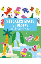 Stickers epais et decors - dinosaures