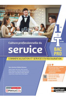 Culture professionnelle du service 1re-term bac pro csr 1ére-term bac pro csr - livre + licence élève 2022