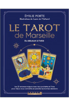 Le tarot de marseille - du debutant a l-initie 22 cartes avec leur pochette et 1 livre