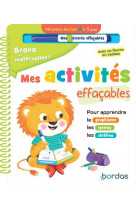 Bravo les maternelles ! : mes activites effacables  -  ms