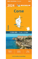 Carte régionale corse 2024