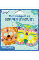 Mes masques en gommettes mousse