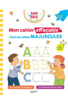 Sami et julie maternelle - mon cahier effacable - j-ecris les lettres majuscules (3-6 ans)