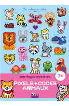 Coloriages mysteres pixels et codes animaux