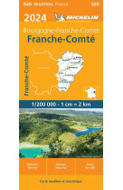 Carte regionale franche-comte 2024