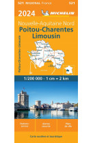 Carte regionale poitou-charentes-limousin 2024