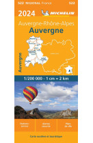 Carte regionale auvergne 2024