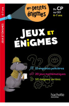 Jeux et énigmes - du cp au ce1 - cahier de vacances 2024