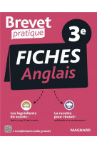 Brevet pratique : fiches anglais 3e brevet 2022  -  l'essentiel pour reussir l'anglais 3e en 35 fiches efficaces