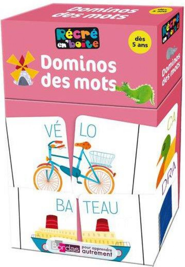 RECRE EN BOITE - DOMINOS DES MOTS - COLLECTIF - Bordas