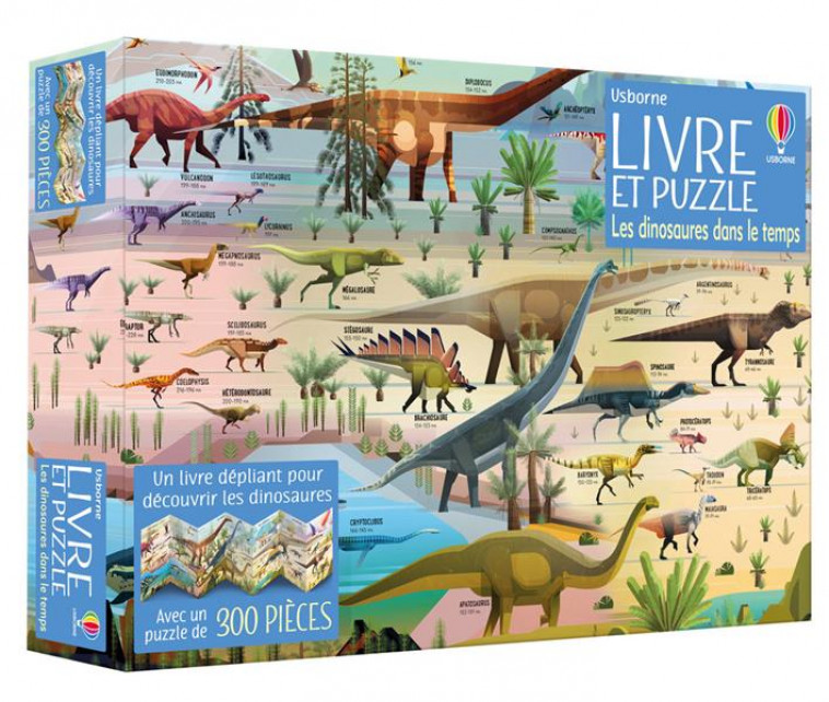 LES DINOSAURES DANS LE TEMPS - COFFRET LIVRE ET PUZZLE - FIRTH/BARRETT - NC