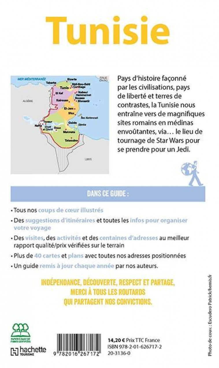 GUIDE DU ROUTARD TUNISIE 2019/20 - COLLECTIF - HACHETTE