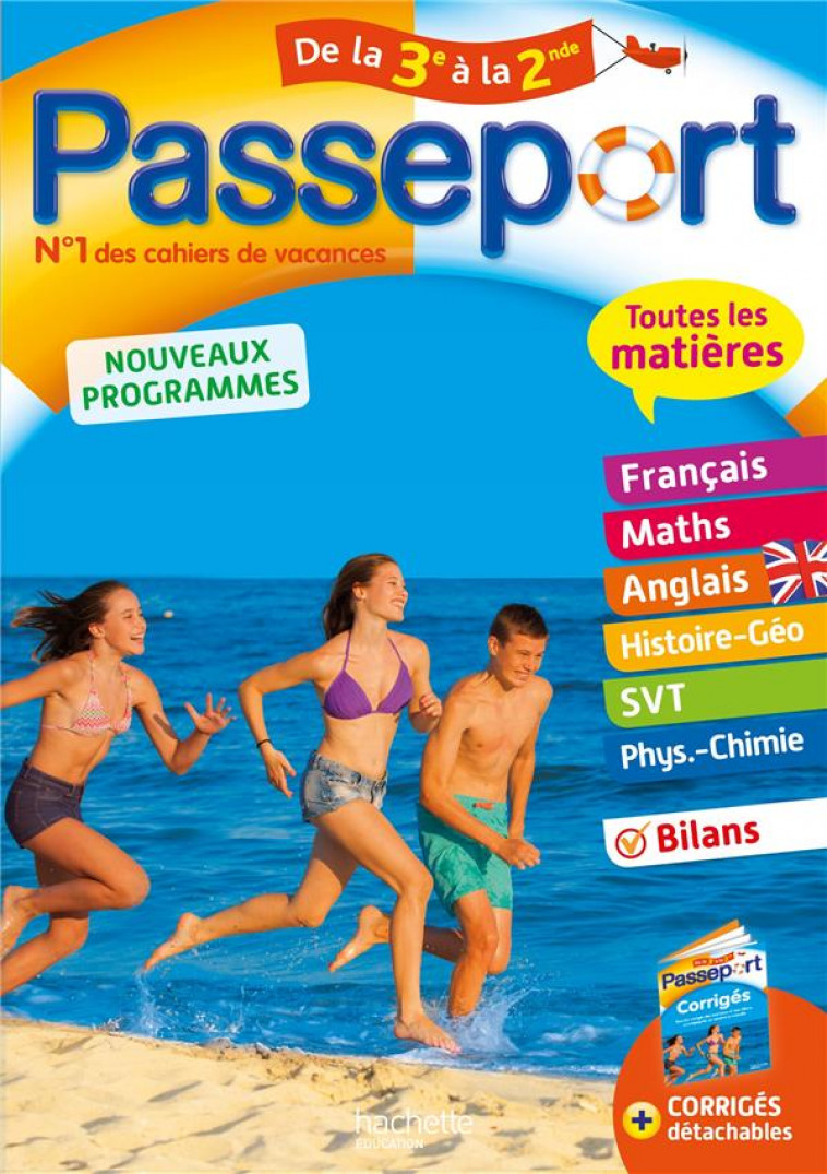 PASSEPORT - TOUTES LES MATIERES DE LA 3E A LA 2DE - CAHIER DE VACANCES 2021 - DOUAY/PELLISSIER - HACHETTE