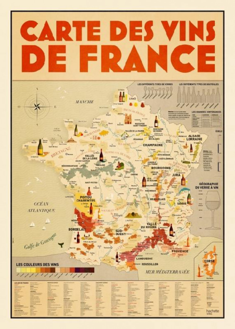 LA CARTE DES VINS DE FRANCE - PERSAN MATHIEU - NC