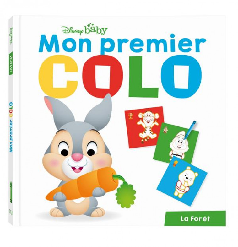 DISNEY BABY - MON PREMIER COLO - BAMBI - POUR COLORIER ET DESSINER SANS DEPASSER - COLLECTIF - HACHETTE