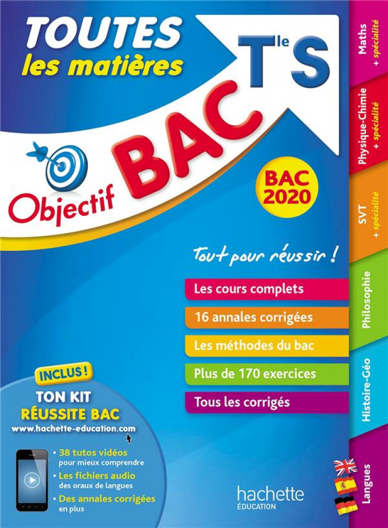 OBJECTIF BAC 2020 TOUTES LES MATIERES TERM S - VEYRIER-MILAN/BARDE - HACHETTE