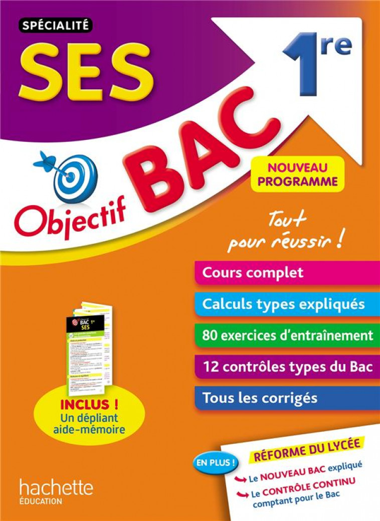 OBJECTIF BAC - SPECIALITE SES 1ERE - FEMENIA/CAUNA - HACHETTE