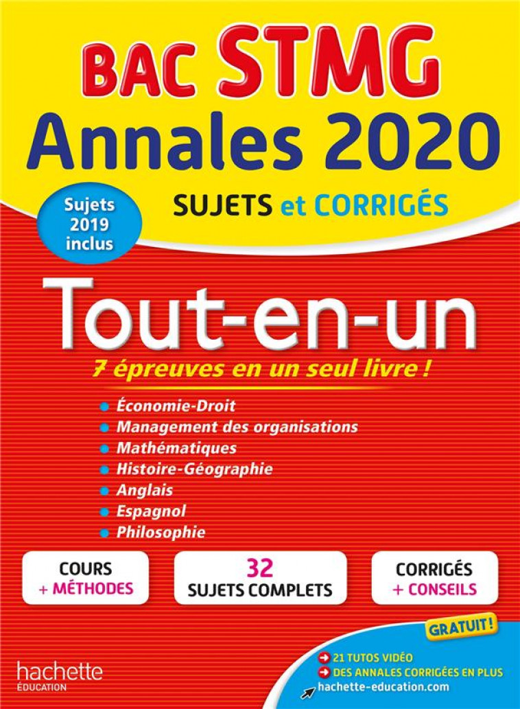 ANNALES BAC 2020 TOUT-EN-UN BAC STMG - PROST/LERAY/BROUTIN - HACHETTE