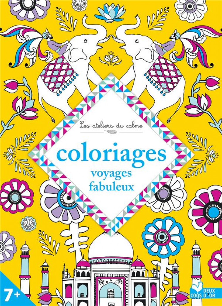 COLORIAGES VOYAGES FABULEUX - COLLECTIF - HACHETTE