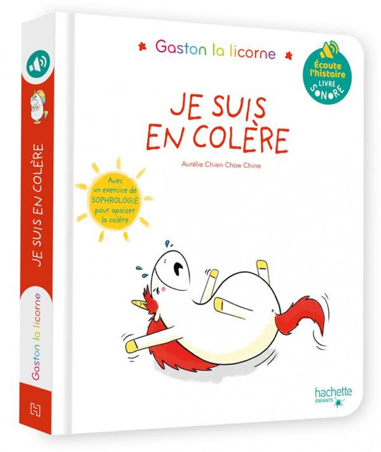 LIVRE SON - LES EMOTIONS DE GASTON - JE SUIS EN COLERE - CHIEN CHOW CHINE A. - HACHETTE