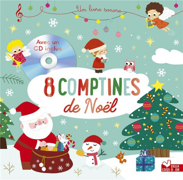 8 COMPTINES DE NOEL - AVEC UN CD AUDIO - COLLECTIF - HACHETTE