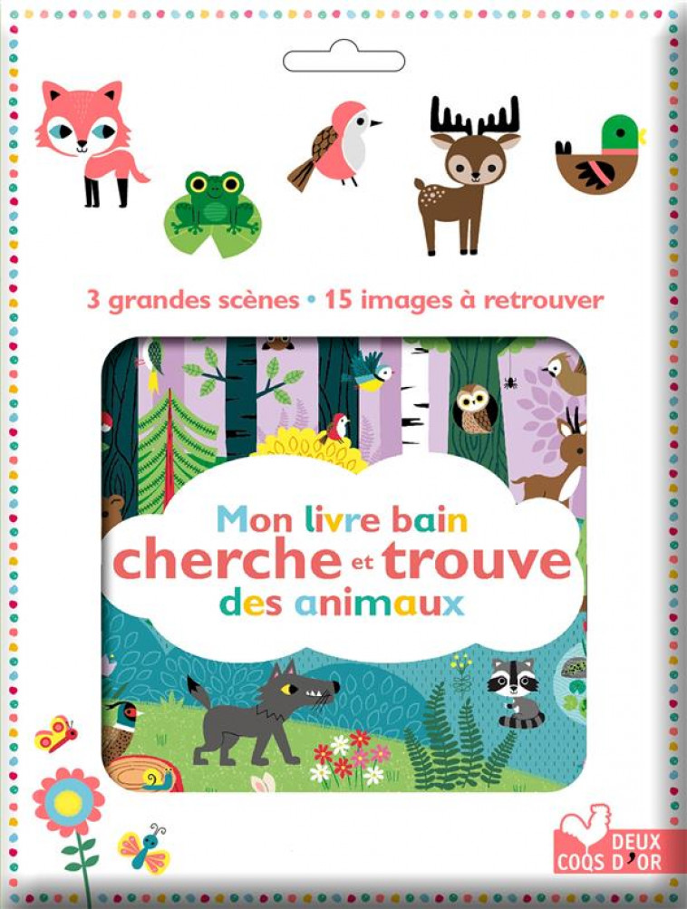 MON PREMIER LIVRE BAIN CHERCHE & TROUVE DES ANIMAUX - GWE - HACHETTE