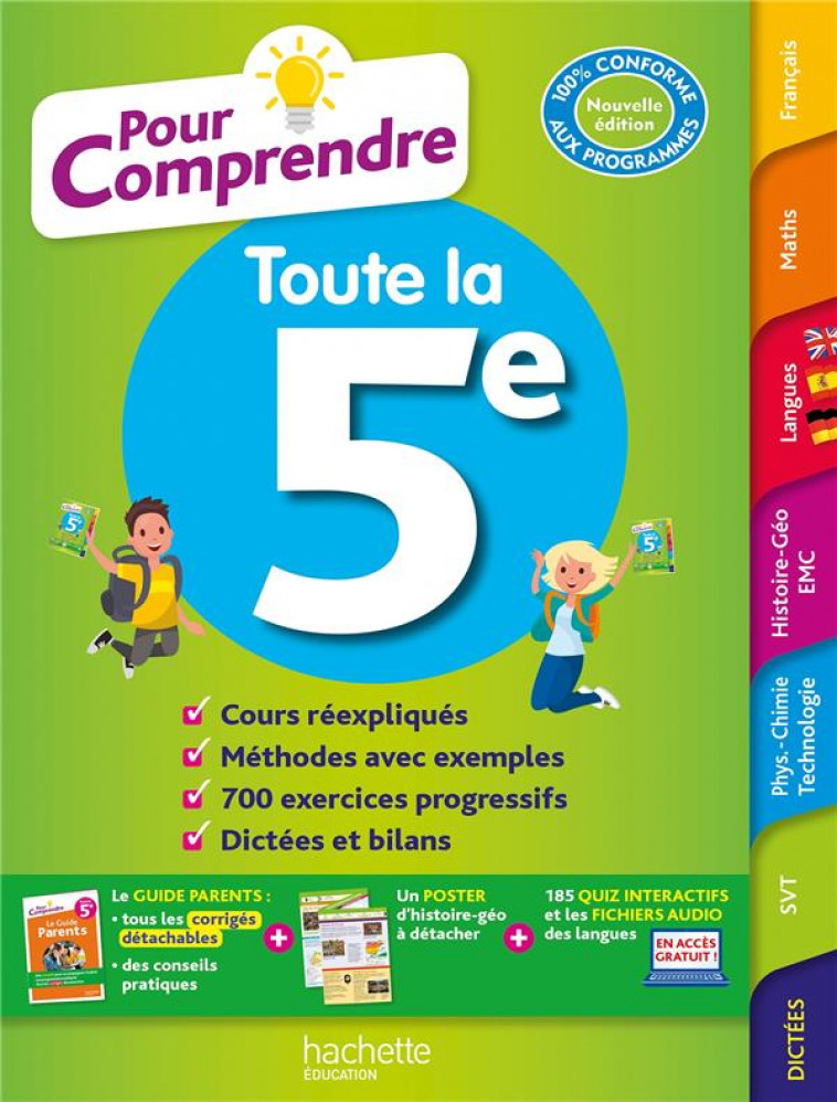 POUR COMPRENDRE TOUTES LES MATIERES 5E - LISLE/REYNAUD - HACHETTE