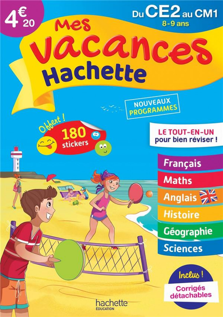 MES VACANCES HACHETTE - DU CE2 AU CM1 - CAHIER DE VACANCES 2022 - SIMON/ROCARD/BERLION - HACHETTE