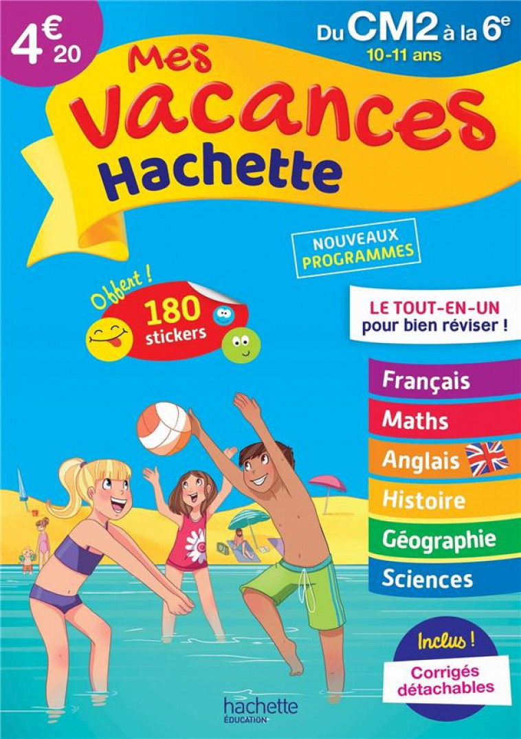 MES VACANCES HACHETTE - DU CM2 A LA 6E - CAHIER DE VACANCES 2022 - SIMON/ROCARD/BERLION - HACHETTE