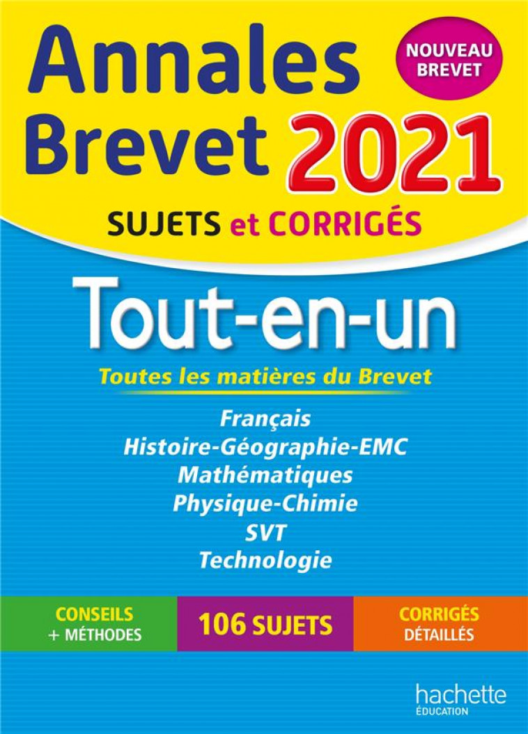 ANNALES BREVET 2021 TOUT-EN-UN - REAUTE/LASKAR/SAISSE - HACHETTE