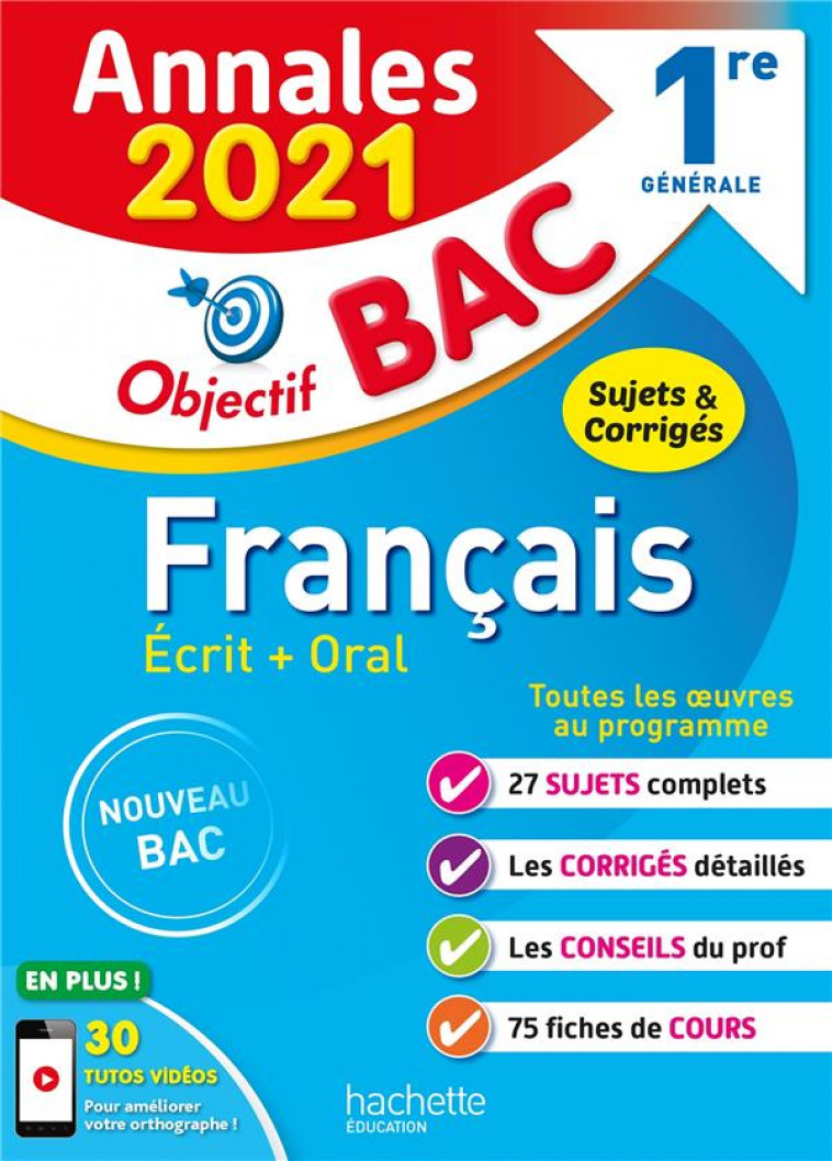 ANNALES BAC 2021 FRANCAIS 1ERES - LISLE/BEAUTHIER - HACHETTE