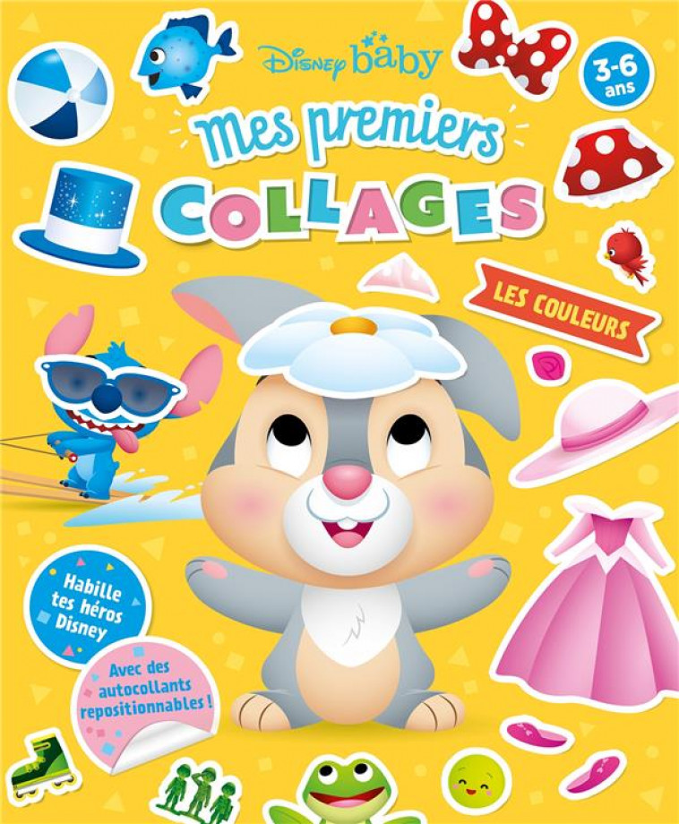 DISNEY BABY - MES PREMIERS COLLAGES - LES COULEURS - COLLECTIF - HACHETTE