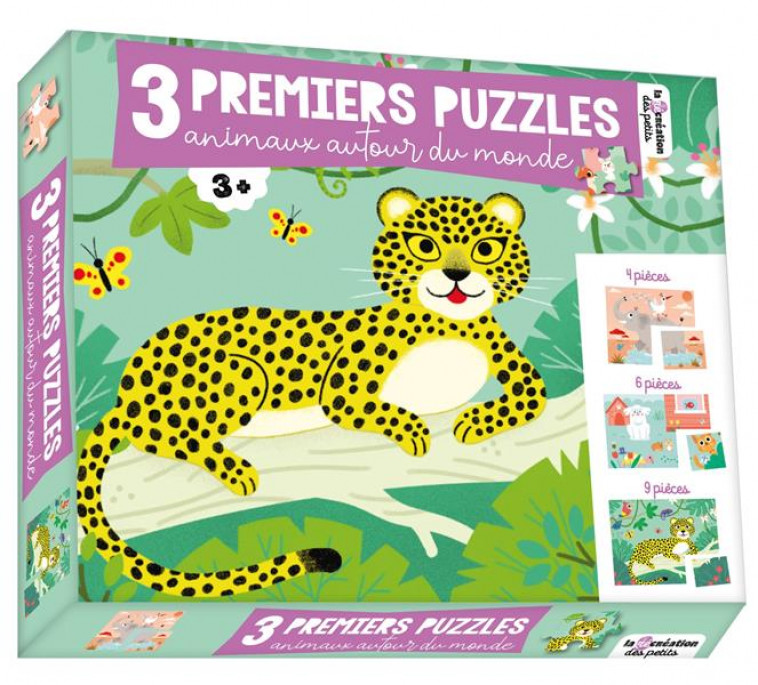 3 PREMIERS PUZZLES - ANIMAUX AUTOUR DU MONDE - KIKO - NC