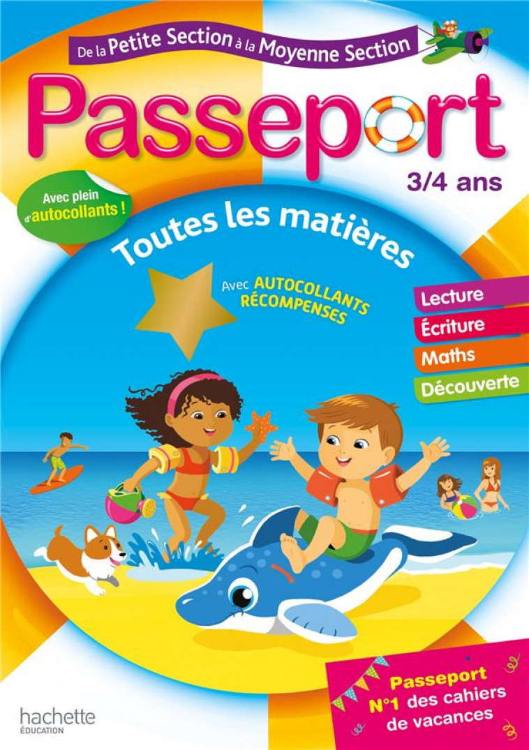 PASSEPORT - DE LA PETITE A LA MOYENNE SECTION - CAHIER DE VACANCES 2022 - POURE/EXBRAYAT - HACHETTE