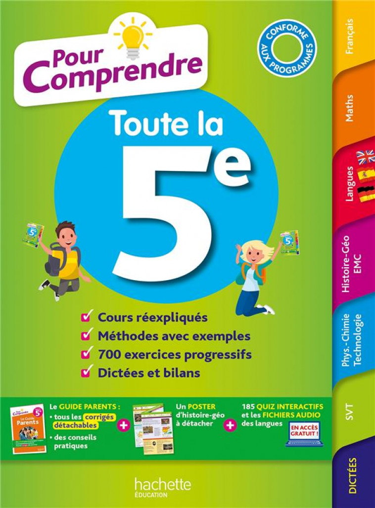 POUR COMPRENDRE TOUTE LA 5E - LISLE/REYNAUD - HACHETTE