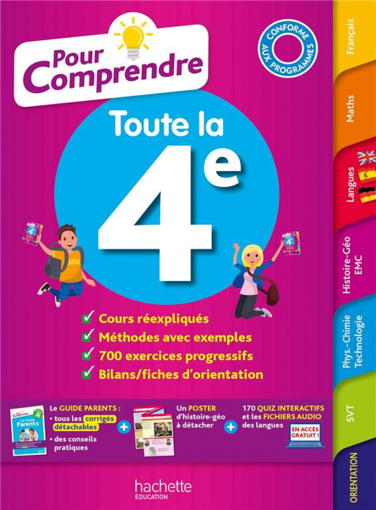 POUR COMPRENDRE TOUTE LA 4E - LISLE/OTTEVAERE/RIEU - HACHETTE