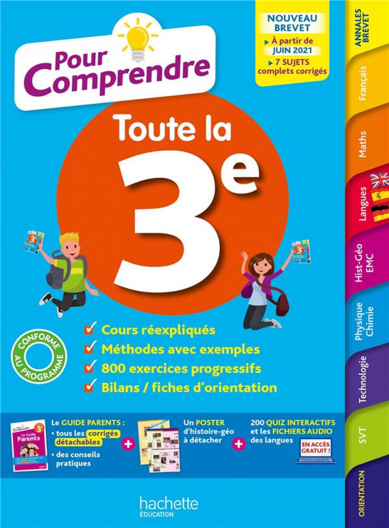 POUR COMPRENDRE TOUTE LA 3E - LISLE/JACQUEROUD - HACHETTE