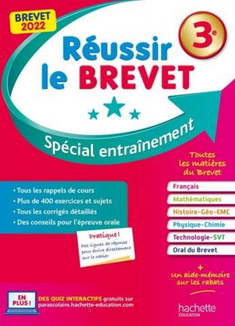 REUSSIR LE BREVET 2022 - LISLE/ROUSSEAU - HACHETTE