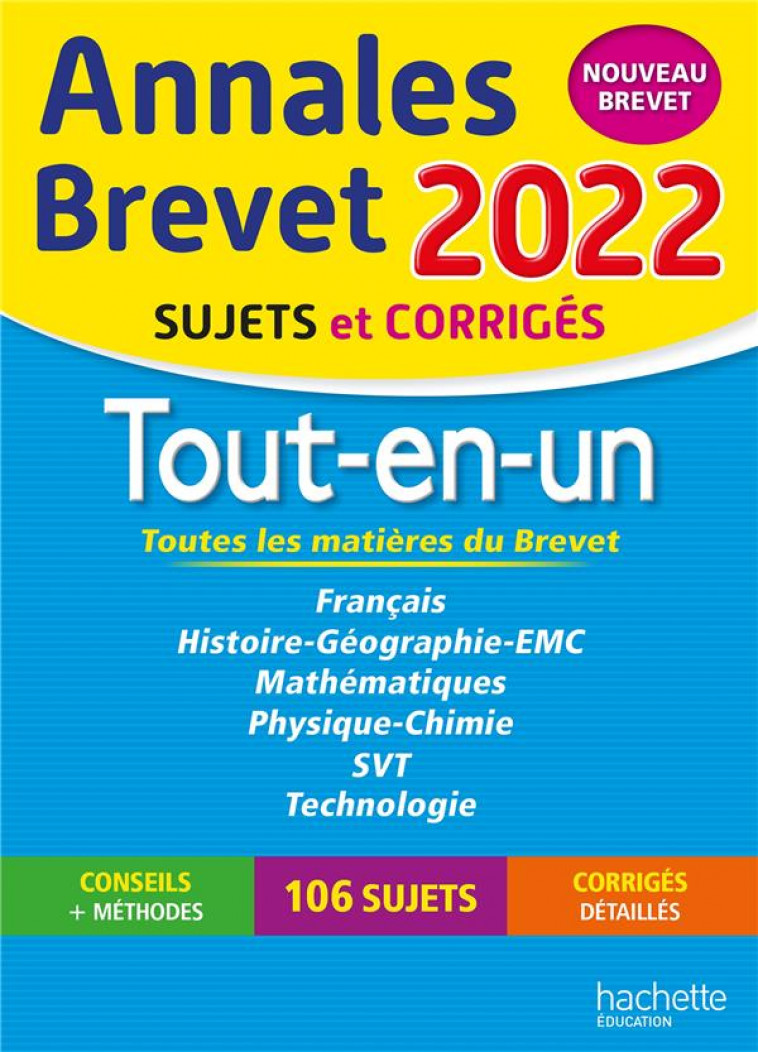 ANNALES BREVET 2022 TOUT-EN-UN - REAUTE/LASKAR/SAISSE - HACHETTE