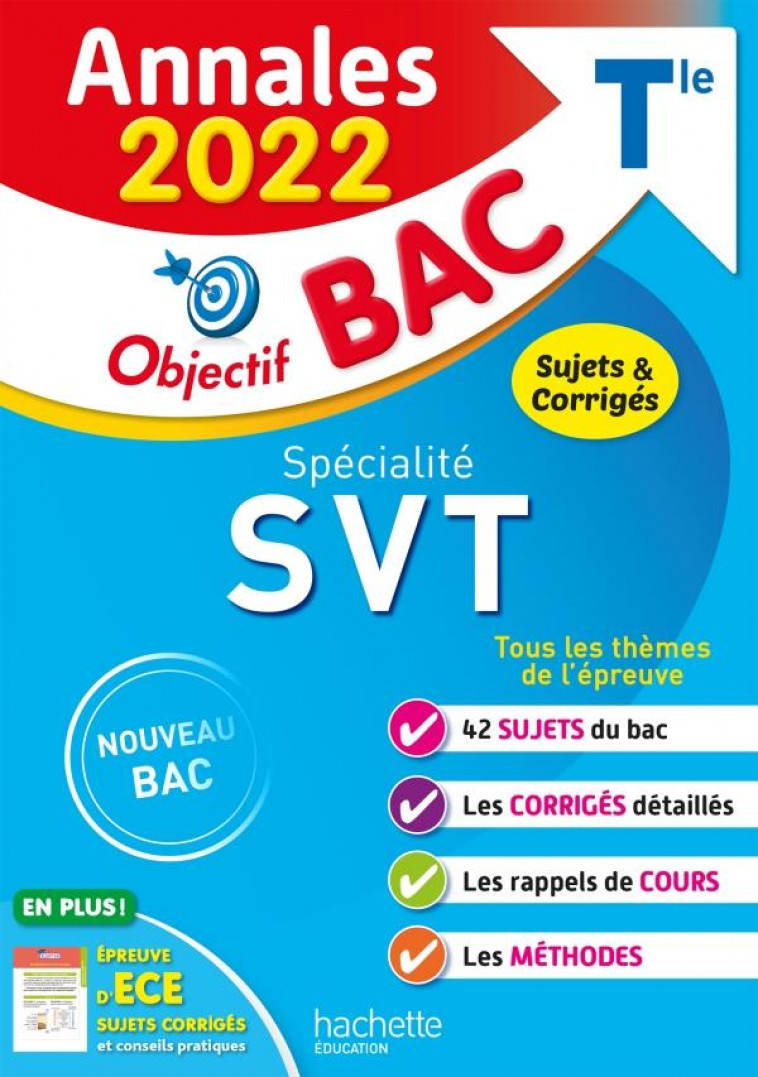 ANNALES OBJECTIF BAC 2022 SPECIALITE SVT - DELGUEL/FABIEN - HACHETTE