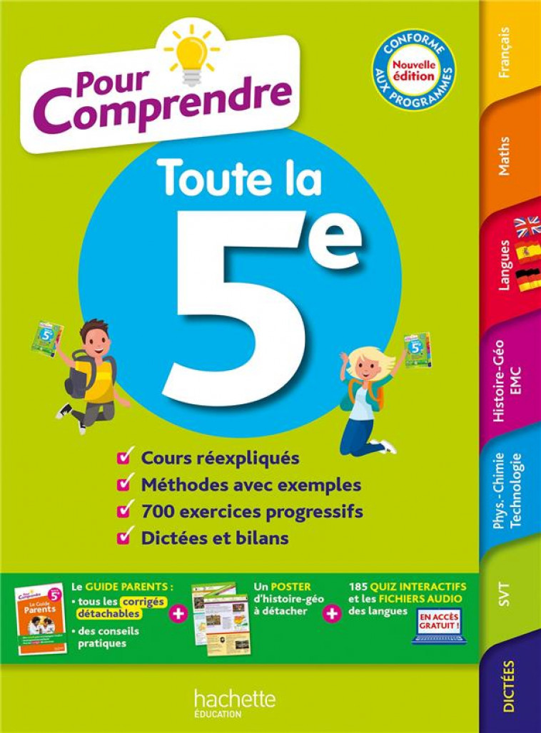 POUR COMPRENDRE TOUTE LA 5E - LISLE/REYNAUD - HACHETTE