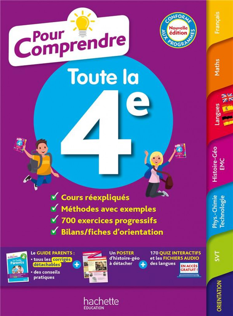 POUR COMPRENDRE TOUTE LA 4E - LISLE/OTTEVAERE/RIEU - HACHETTE